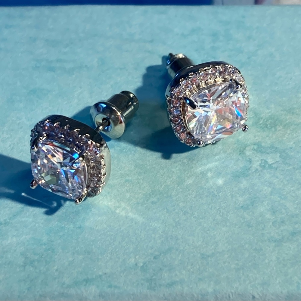 Gold Plated Stud Earrings - Picture 2 of 3